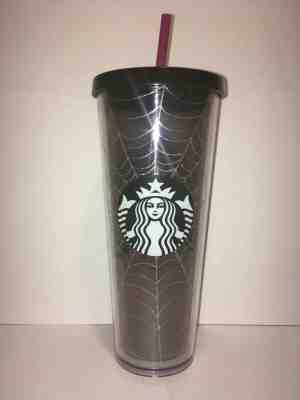 Starbucks Halloween 2019 Glitter Spiderweb Tumbler Limited Edition - Sold on eBay Nov, 2nd 2019 for $30.00