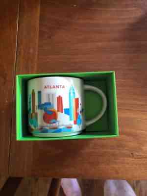 NIB Starbucks You Are Here YAH ATLANTA 14 oz Coffee Tea Mug Collector - Sold on eBay Nov, 2nd 2019 for $15.00