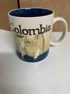STARBUCKS Colombia Global Icon Series Collector Mug 16 oz. Coffee Cup - Sold on eBay Nov, 2nd 2019 for $26.99