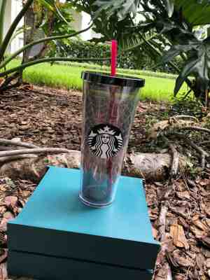 Starbucks Fall Halloween 2019 Silver Glitter Spider Web Tumbler Limited Edition - Sold on eBay Nov, 2nd 2019 for $23.99