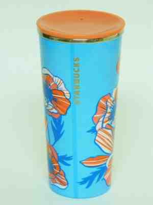 Starbucks Coffee Mug Cup 16 oz Insulated Traveler w Lid Blue Limited Edition - Sold on eBay Nov, 2nd 2019 for $18.99