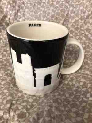 Starbucks City Mug, PARIS, Relief Collection, Black-White, New - Sold on eBay Nov, 2nd 2019 for $42.00