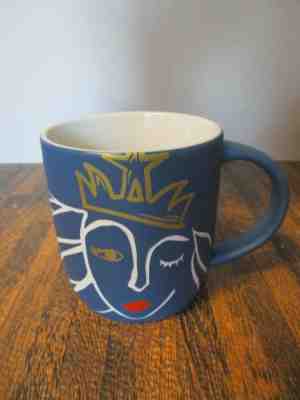 2016 Starbucks Anniversary Collection Etched Art Siren Mermaid Wink Blue Mug Cup - Sold on eBay Nov, 2nd 2019 for $19.99