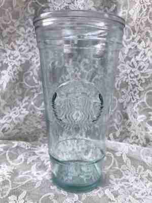 Starbucks Rare 20oz ounce Recycled Glass Cold Cup Tumbler Made in Spain - Sold on eBay Nov, 2nd 2019 for $58.00