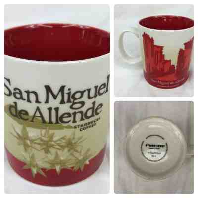 Starbucks Coffee Mug San Miguel de Allende Mexico 2018 Red 16 Ounce Tea Cup - Sold on eBay Nov, 2nd 2019 for $39.99