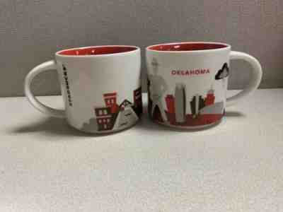 NEW RARE Starbucks Oklahoma Coffee Mug You Are Here Collection Retired Lot Of 2 - Sold on eBay Nov, 2nd 2019 for $27.99