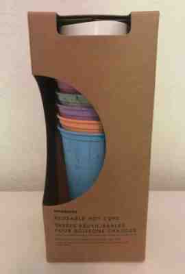 Starbucks Reusable Hot Cup Marble Pack Of 6 W/Lids 16 oz Summer 2019 Rare HTF - Sold on eBay Nov, 2nd 2019 for $24.99