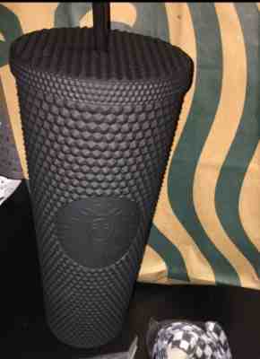 NEW Starbucks Matte Black Studded Tumbler Cup. Fall line 2019 LIMITED EDITION - Sold on eBay Nov, 2nd 2019 for $48.30