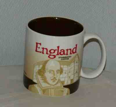 STARBUCKS COFFEE MUG ENGLAND Shakespeare Globe Theatre 16 oz. 2010 Brown NWT - Sold on eBay Nov, 2nd 2019 for $34.99