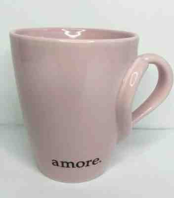 Starbucks 2003 Barista 12 Oz Coffee Mug Pink "AMORE" Heart Handle Valentines Day - Sold on eBay Nov, 2nd 2019 for $18.95