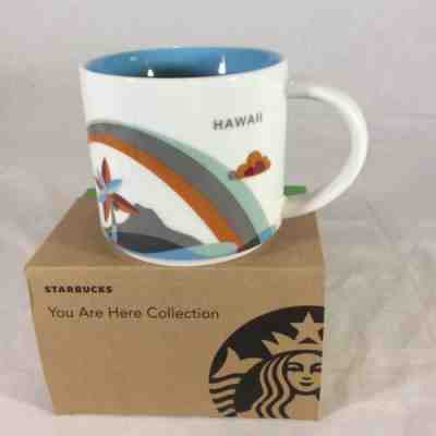 NIB With SKU STARBUCKS HAWAII, USA Rainbow  You Are Here (YAH)  14 Oz Mug. Rare - Sold on eBay Nov, 2nd 2019 for $18.88