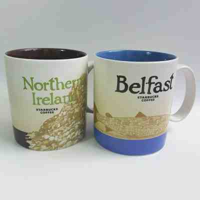 2 Original Starbucks City Mugs 16 oz Global icon city NORTHERN IRELAND & BELFAST - Sold on eBay Nov, 2nd 2019 for $63.75