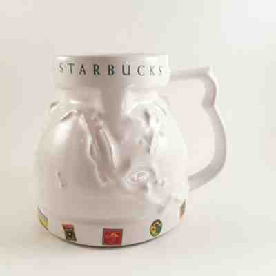 Starbucks Globe Coffee of the World Mug Large Base Non Slip Cup 20oz Embossed  - Sold on eBay Nov, 1st 2019 for $16.86