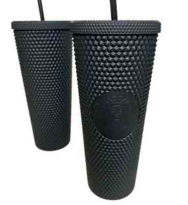 Two Starbucks 2019 matte black studded tumblers (sold as a pair!) - Sold on eBay Nov, 1st 2019 for $80.00