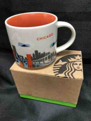 NEW Starbucks Oversize Coffee Mug You Are Here Collection CHICAGO 14oz - Sold on eBay Nov, 1st 2019 for $23.99
