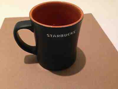 STARBUCKS Aztec Coffee Mug 2012 Black Orange Triangles Laser Etched Design 16oz! - Sold on eBay Nov, 1st 2019 for $17.89