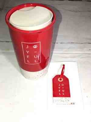 2017 Starbucks Christmas Red JOYFUL To Go Travel Tumbler Ornament FREE SHIPPING - Sold on eBay Nov, 1st 2019 for $17.99