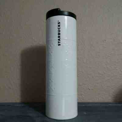 Starbucks Stainless Steel Fair Isle Tumbler White 16 Oz Snowflakes 011063641 - Sold on eBay Nov, 1st 2019 for $25.99