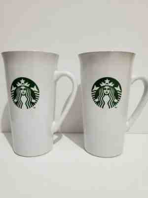 STARBUCKS 2014 12oz Coffee Mug Cup White Ceramic Travel Tall Tumbler Only - Sold on eBay Nov, 1st 2019 for $28.00