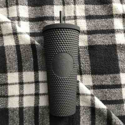 Starbucks Matte Black Studded Tumbler Cup w SKU Limited Edition 24oz Venti RARE - Sold on eBay Nov, 1st 2019 for $69.99