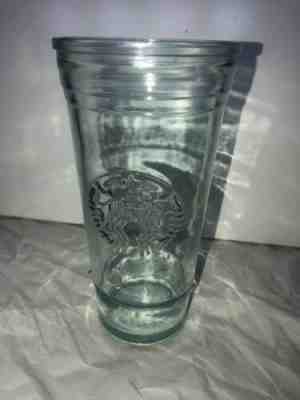 Starbucks Rare 20 Oz Recycled Glass Tumbler With Rainbow No Straw With Lid - Sold on eBay Nov, 1st 2019 for $45.00