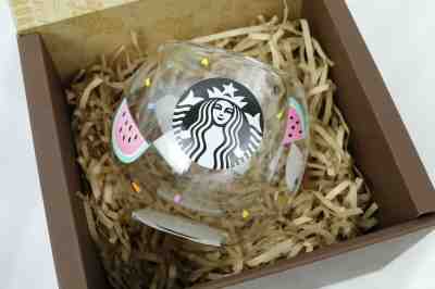 Starbucks Japan goods Double wall glass watermelon 237 ml suica 2019 summer gift - Sold on eBay Nov, 1st 2019 for $31.00