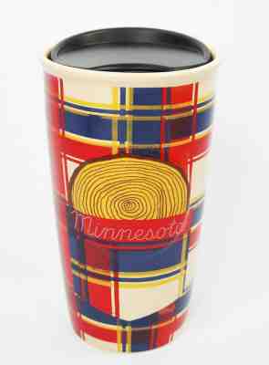 STARBUCKS Minnesota TALL TRAVEL TUMBLER w/ LID Ceramic Souvenir Mug EXCELLENT! - Sold on eBay Nov, 1st 2019 for $18.00