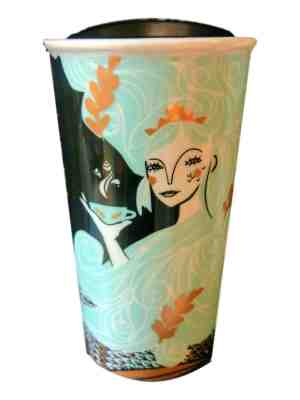 Starbucks 2018 Limited Edition 12oz Siren Mermaid Double Wall Ceramic Tumbler - Sold on eBay Nov, 1st 2019 for $35.99
