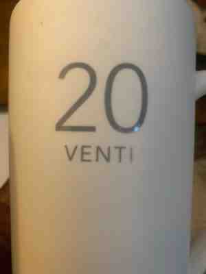 Starbucks Venti Coffee Mug White Tall 20 Ounces Matte Oversize Cup 2011 VGUC  - Sold on eBay Nov, 1st 2019 for $21.95
