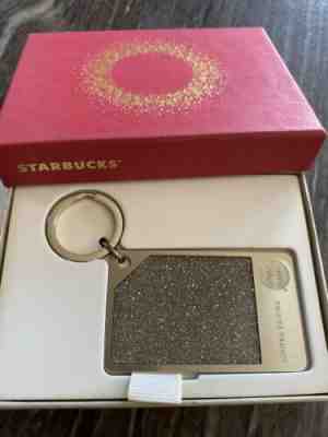 Starbucks Limited Ed Swarovski Crystal Gold Metal Keychain Gift card $50 CAD Bal - Sold on eBay Nov, 1st 2019 for $299.00