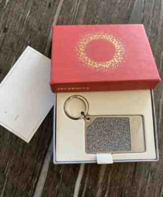 Starbucks Swarovski Silver Steel Keychain gift card  - Sold on eBay Nov, 1st 2019 for $275.00