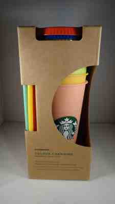 STARBUCKS Color Changing Set of 5 Cold Cups - Sold on eBay Nov, 1st 2019 for $64.00