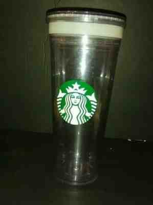 Starbucks Coffee 2011 Mermaid Clear Acrylic Insulated Tumbler 24oz Mark It Cup - Sold on eBay Nov, 1st 2019 for $16.99