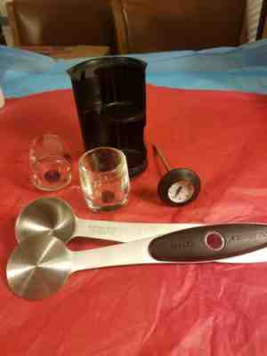 Starbucks Espresso Kit Froth Scoop, (2) 1 oz. Glasses; Thermometer with Stand   - Sold on eBay Nov, 1st 2019 for $26.00