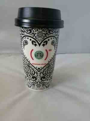 STARBUCKS Ltd Ed Jonathan Adler Product Red 12 oz Coffee Tumbler Travel Mug Cup - Sold on eBay Nov, 1st 2019 for $27.99