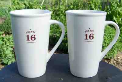 Starbucks 2010 Ceramic Grande 16 Ounces 16oz Coffee Tall Cups Mugs  - 2  - Sold on eBay Nov, 1st 2019 for $20.00