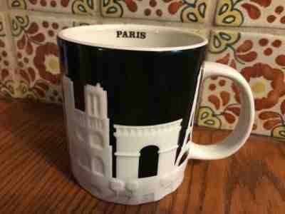 Starbucks Paris 3D Relief Collector Series Mug 2011 Skyline Eiffel Tower 16 oz - Sold on eBay Nov, 1st 2019 for $35.00