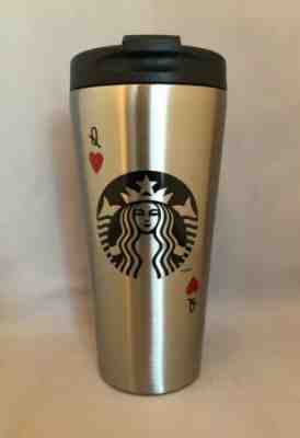 Starbucks Queen Of Heart Stainless Steel Tumbler 16 Oz 2014. Mint! - Sold on eBay Nov, 1st 2019 for $50.00