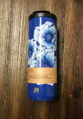 NEW Starbucks Stainless Steel Insulated Blue Floral Summer 2019 16 oz Tumbler - Sold on eBay Nov, 1st 2019 for $32.99