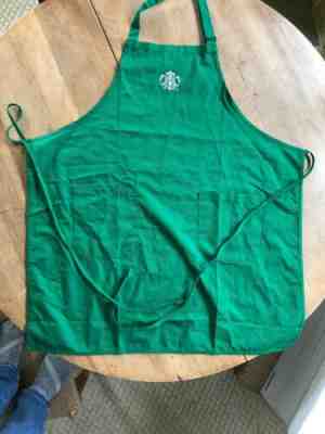 Starbucks Coffee Green Apron - New - Halloween Costume Barista Uniform - Sold on eBay Nov, 1st 2019 for $15.99