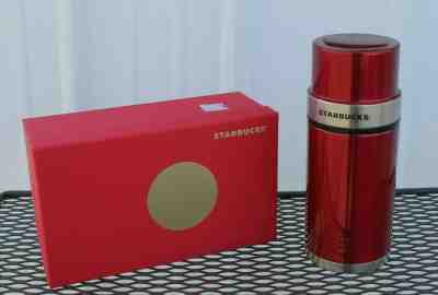 Starbucks Thermos Red 17oz 2006 Travel Cup Hot Cold Stainless Steel - Sold on eBay Nov, 1st 2019 for $19.00