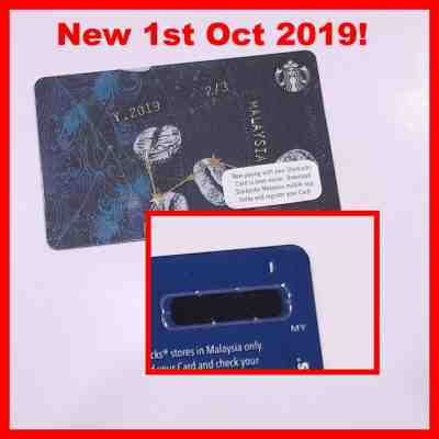 HTF Starbucks Malaysia Coffee Bean Card Constellation Series 2/3 BAR MARKING - Sold on eBay Nov, 1st 2019 for $19.99