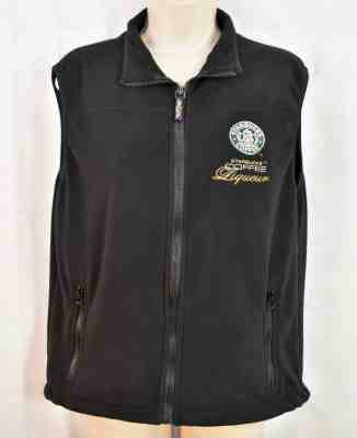 Woman's Starbucks Coffee Liqueur Fleece Barista Vest Size Medium Zippered Front - Sold on eBay Nov, 1st 2019 for $17.22