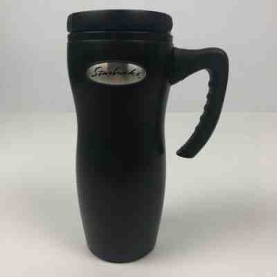 STARBUCKS Travel Coffee Tumbler Black 16 fl. oz. Twist Top Paperwork Incl. - Sold on eBay Nov, 1st 2019 for $16.99