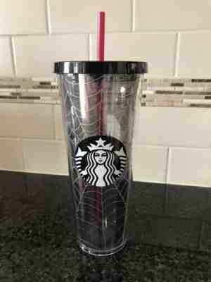 NEW Starbucks Spiderweb Glitter Tumbler Cup Limited Edition Halloween Fall 2019 - Sold on eBay Nov, 1st 2019 for $29.00