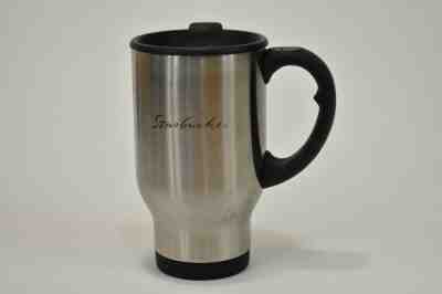 Starbucks Silver Stainless Steel 16oz Travel Mug with Handle, Black Pop Lid - Sold on eBay Nov, 1st 2019 for $19.96