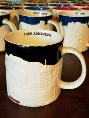rare mugs Starbucks LOS ANGELES Skyline City Relief Collector Series 16oz w/SKU - Sold on eBay Oct, 31st 2019 for $19.99