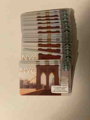 50 X Starbucks Card Brooklyn New York NY 2012 Lot!SALE!!Brand New! - Sold on eBay Oct, 31st 2019 for $15.99