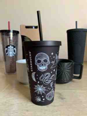 NEW Starbucks Halloween Skull Tumbler 16oz Cup Limited Edition Collection Mug - Sold on eBay Oct, 31st 2019 for $49.00