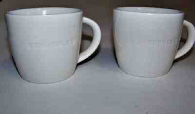 Starbucks  Demitasse Cups White   2010  3 oz (89 ml)    PAIR - Sold on eBay Oct, 31st 2019 for $18.64